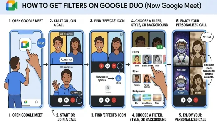 How to Get Filters on Google Duo
