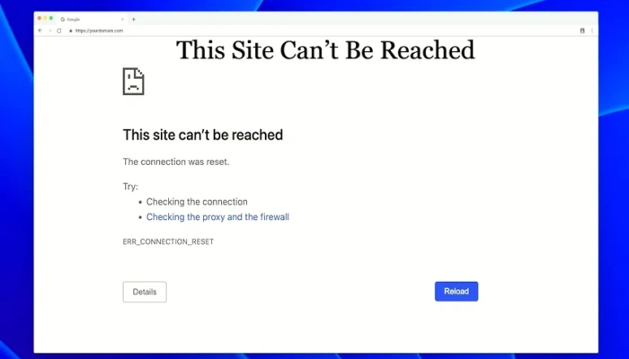 This Site Can’t Be Reached